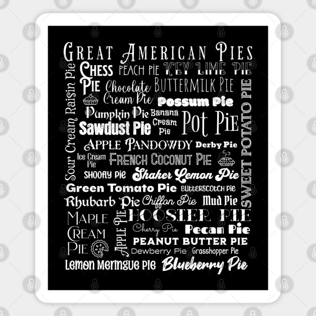 Great American Pies Month Magnet by HolidayBug